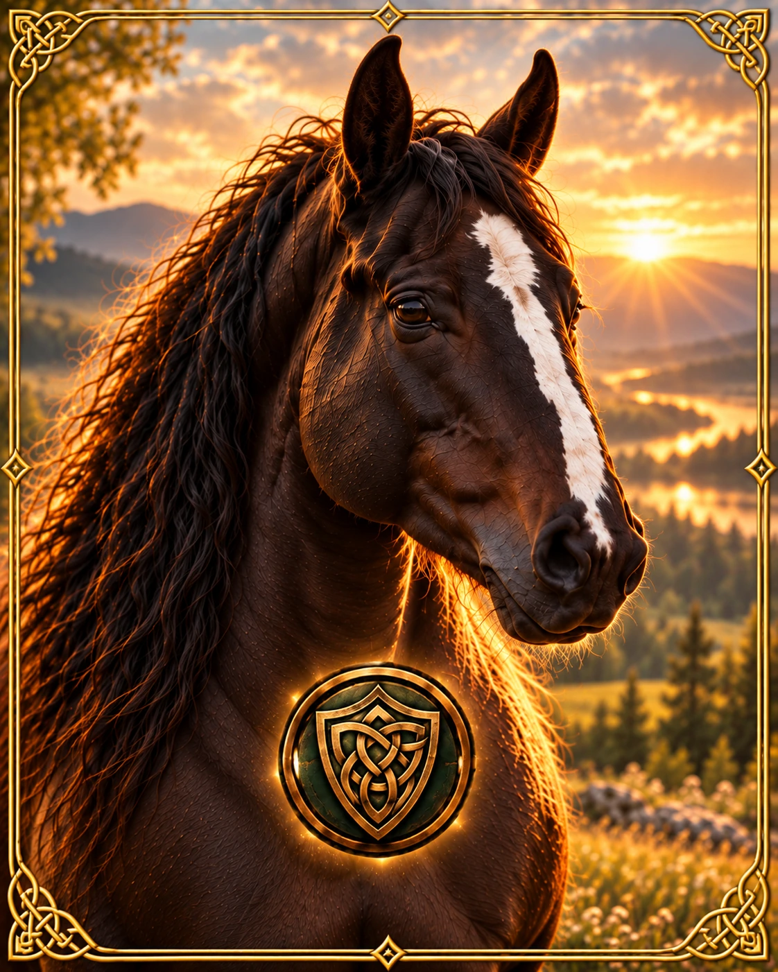 Smokey Horse Medicine Card opening portrait